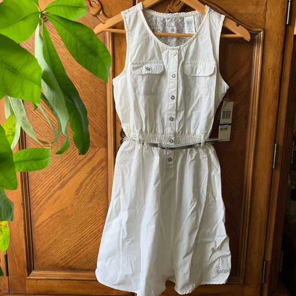guess white dress macys